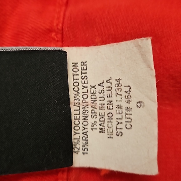 Flying Monkey Skinny Jeans Sz 9 with Stretch EUC Bright Red - Picture 6 of 6